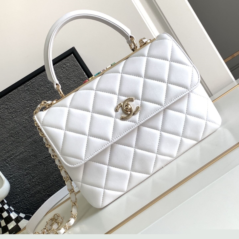 Ch*el top handle bags